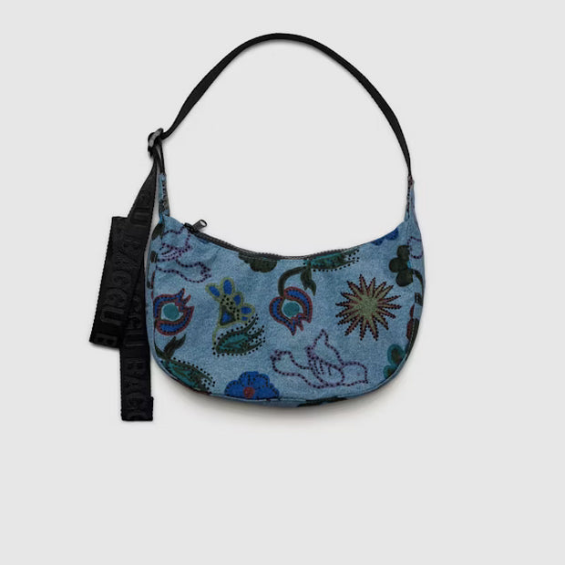 Bolso Media Luna Azul Tattos